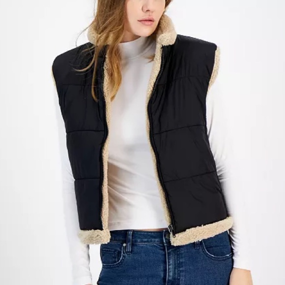And Now This Women's Sherpa Fleece-Lined Vest